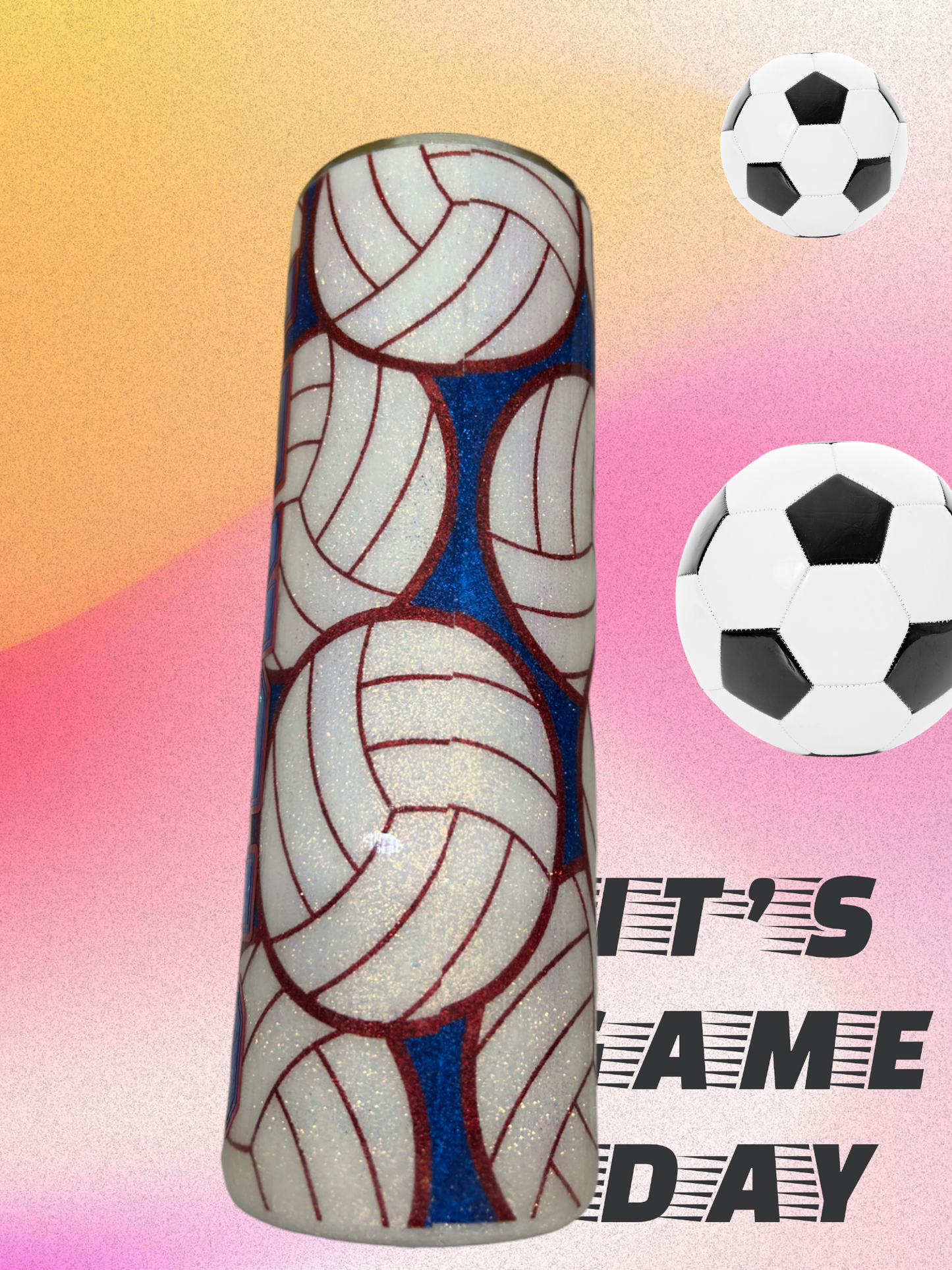 CUSTOM VOLLEYBALL TUMBLER